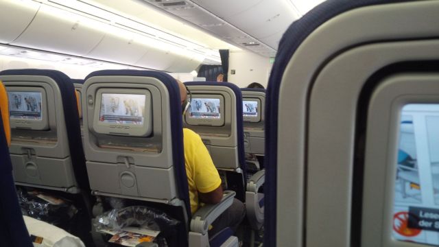 Having one's own seat entertainment center is nice. I watched lots of movies ,most of which I'd probably never pay for.  Who knew there were four "Ice Age" movies?