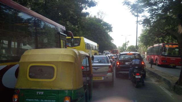 Bangalore has traffic.