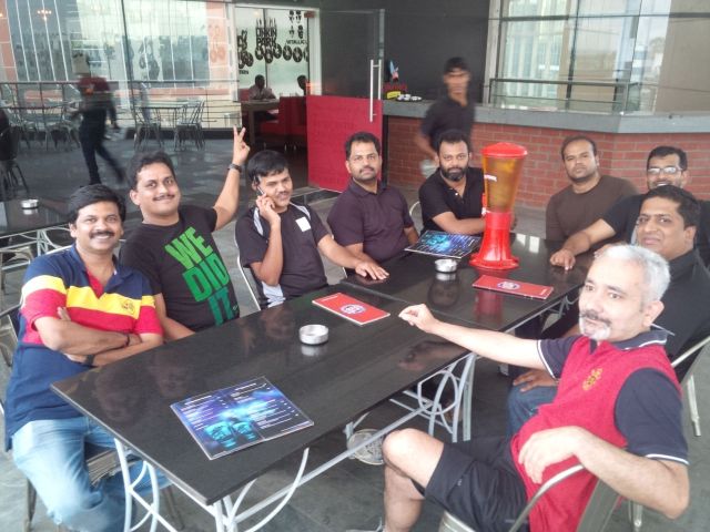 Management team celebrates a victory at SBX.