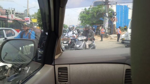 Bangalore has traffic.