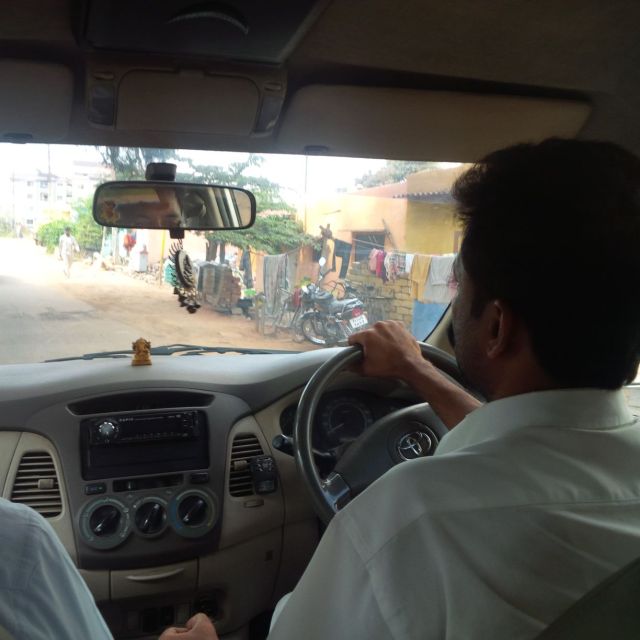 My driver, Kamalesh.  This is how I saw him most of the week.