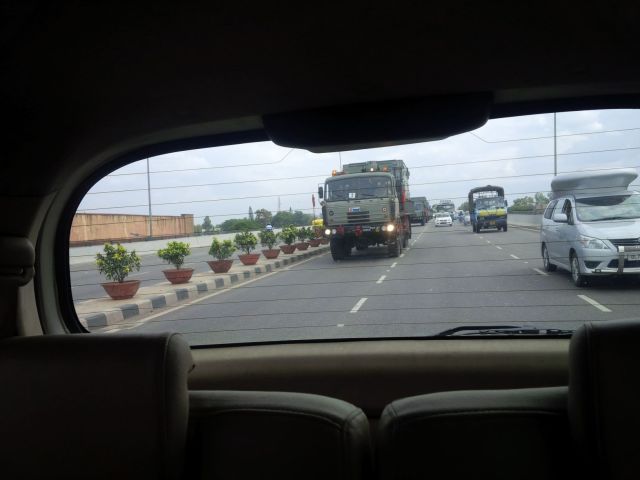 The India military is following us to our party.