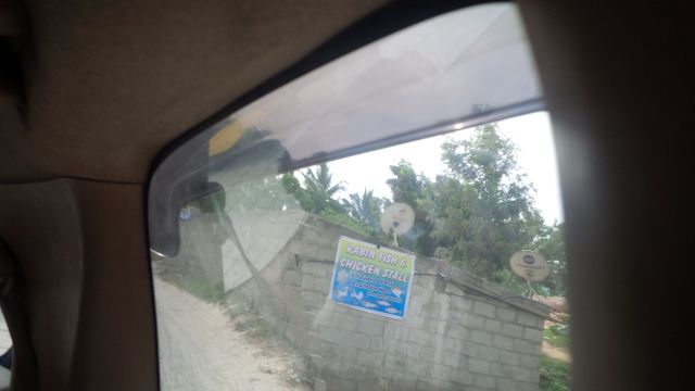 A cinder block shack.  Correction, a high tech cinder block shack, with two - TWO - satellite dishes. I bet they get better internet than we do in Vermont.