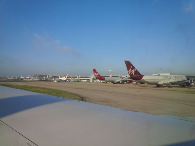 London Heathrow Airport from the tarmac.