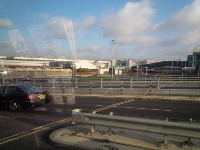 London Heathrow from the shuttle bus