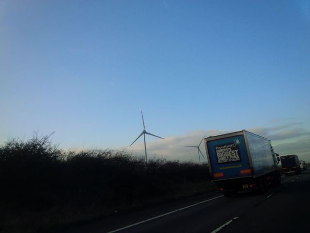 Wind power everywhere. This is cool.
