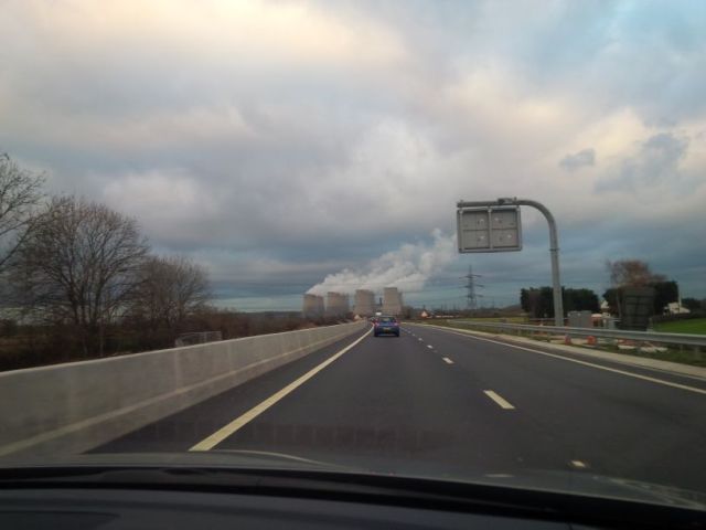 Nuclear plant.  NOT COOL!