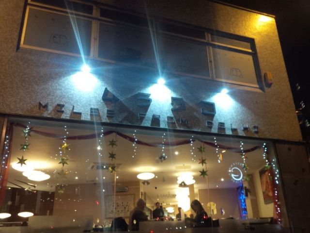 Indian restaurants everywhere.  (Sadly, only Northern Indian cuisine.  No dosa for Chris!)