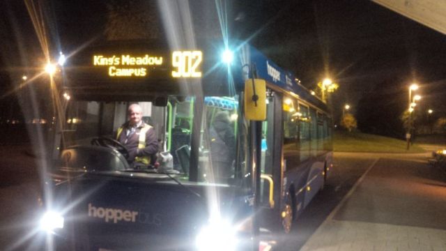 The Hopper Bus got me safely back to KMC