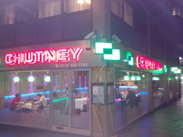 Chutney. The staff swore I would need a fire extinguisher for the heat of their dish.  Pfffff....NOT!