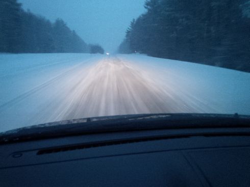 Dawn breaks and...I've only 84 miles left to the airport.