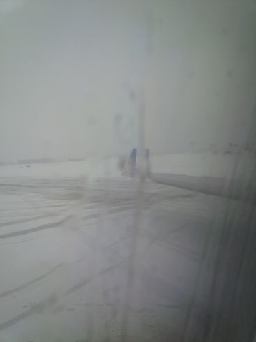 Wings again.  This time wings being de-iced.