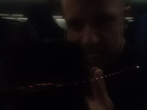 "Ladies and gentlemen, we've begun our descent into Frankfurt"