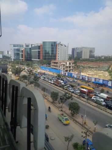Panoramic view from the outside deck of the Sports Bar.