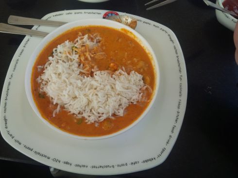 Thai curry for lunch.  I should have stuck with Indian.