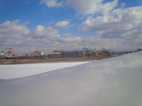 Landed on American soil.