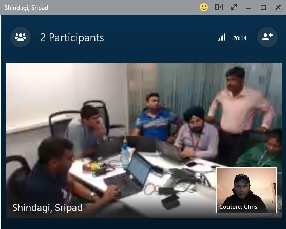 No cloudiness in this Cloud team.  (Nice office, eh?)