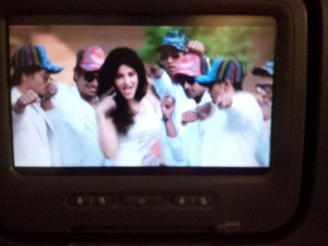 Requisite dance scene in Indian movie.