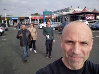 And these weird looking Americans keep following me...