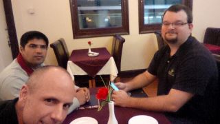 awaiting Dosa and Athu Paratha.