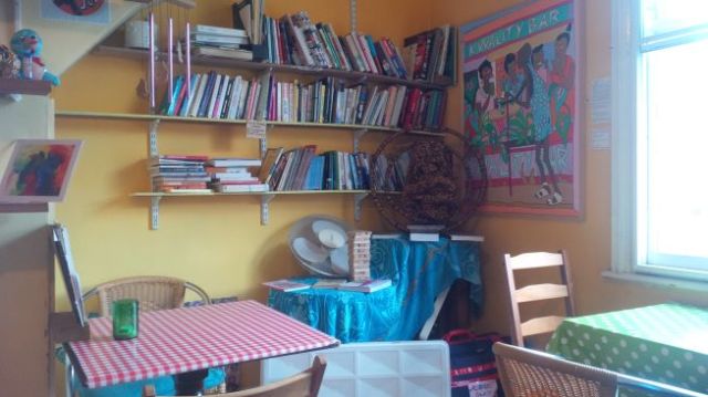 Which feels more like a bedroom in someone's attic. The food was great.