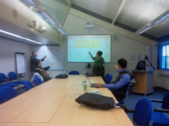 Crackerjack team of portaleers at UoN. Hector, Sean, Staci and Param.