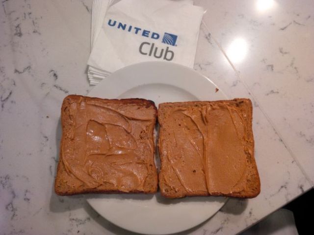 Ah, peanut butter toast.  Gawd Bless America.