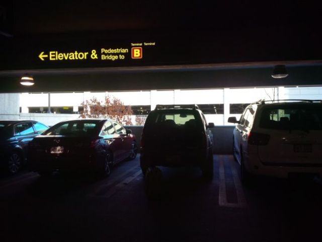 Parked safe and dark.