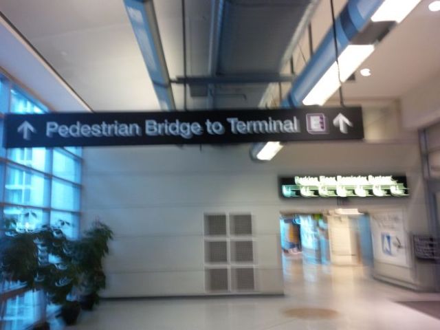 This is what taking a photo from a moving walkway can do to ones output.