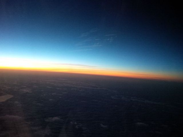 Morning breaks over Europe.
