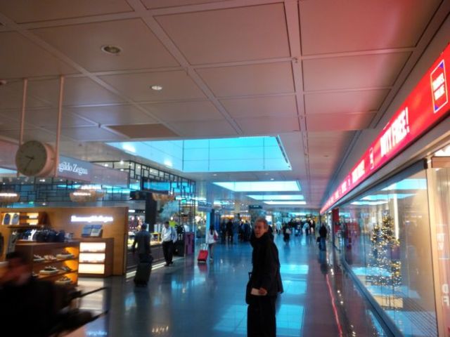 Inside the terminal.