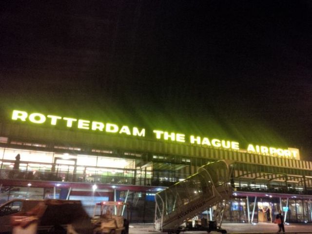 I liked the trippy effect of the airplane window on prior pic. Here's the actual sign from outside.