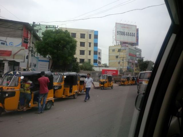 Getting to the tech part of Hyderabad.