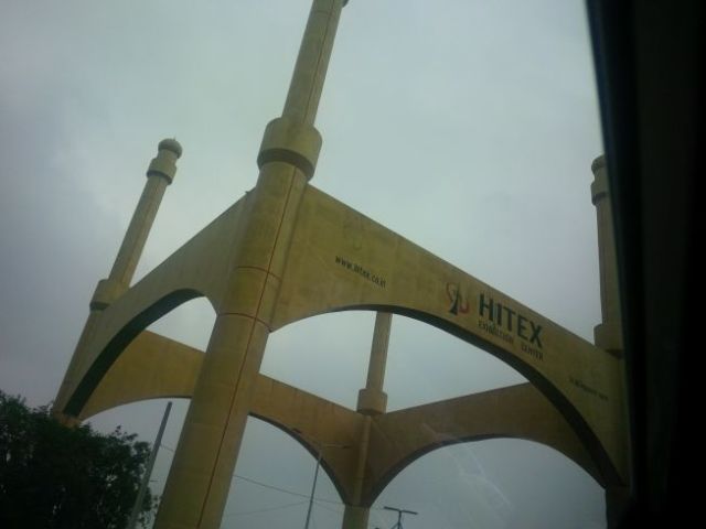 the entrance to Hi-Tech area of Hyderabad.