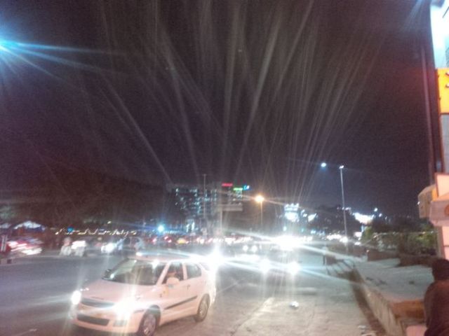 Hyderabad. I like this pic because you can see the big red Oracle sign in the distance.