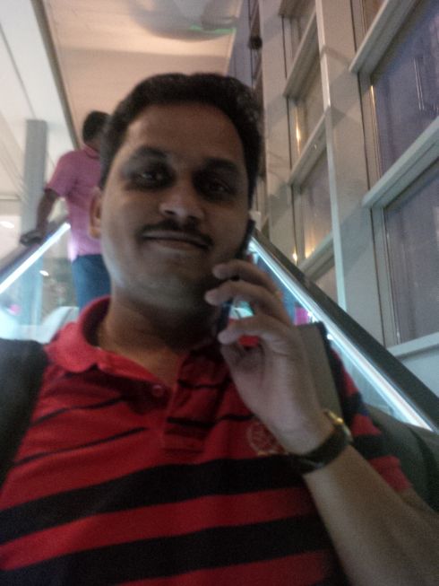 This guy followed me from Hyderabad. I think he's a celebrity or something.