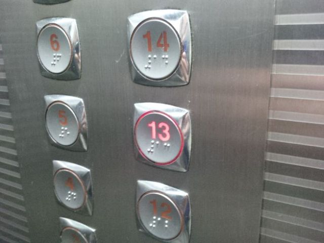 He lives on the 13th floor.