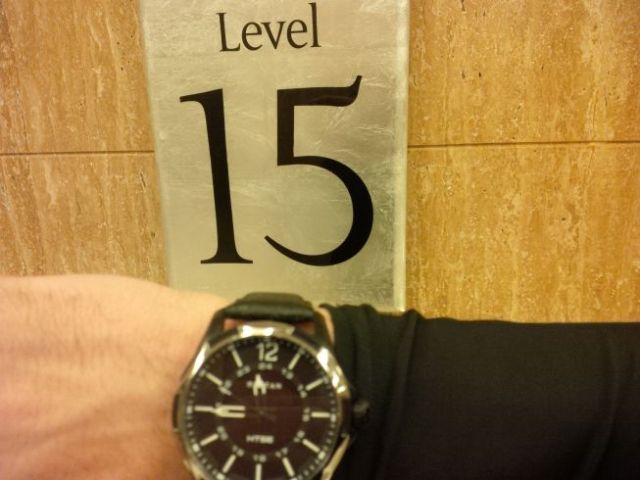 Bye 15th floor. Time to go.