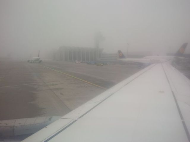 So long, foggy Frankfurt.