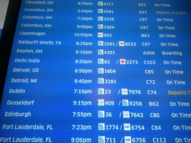 Going a different route, this direction will be Newark to Delhi to Bangalore.