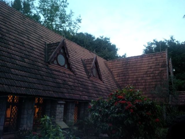 This is the outside of the church.