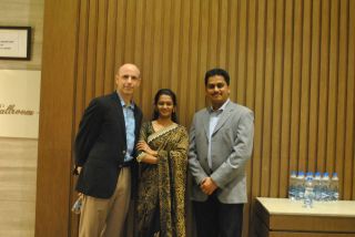 Me, Nivedita, and Mohan.