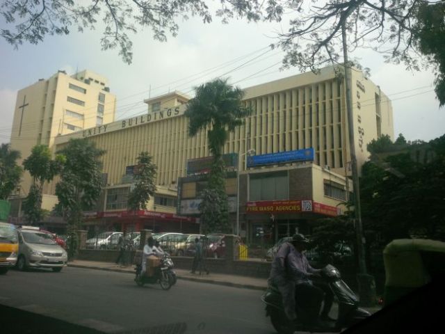 One of the older buildings in the city.