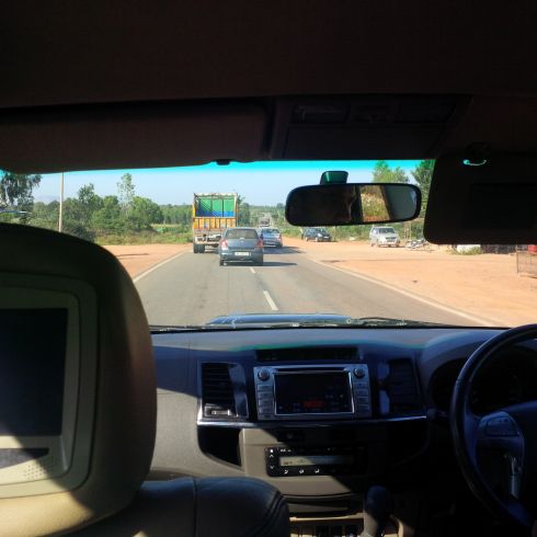 People passing like they are on the Jersey Turnpike.